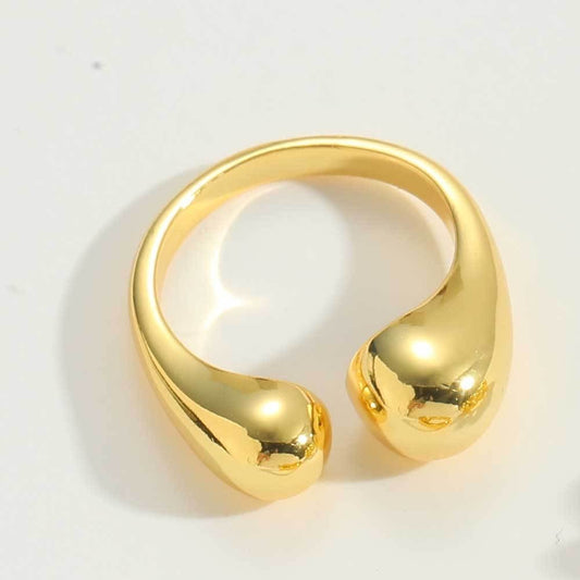 Golden Droplet Ring